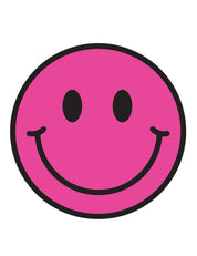 Pink Punch Smiley | Bügelbilder