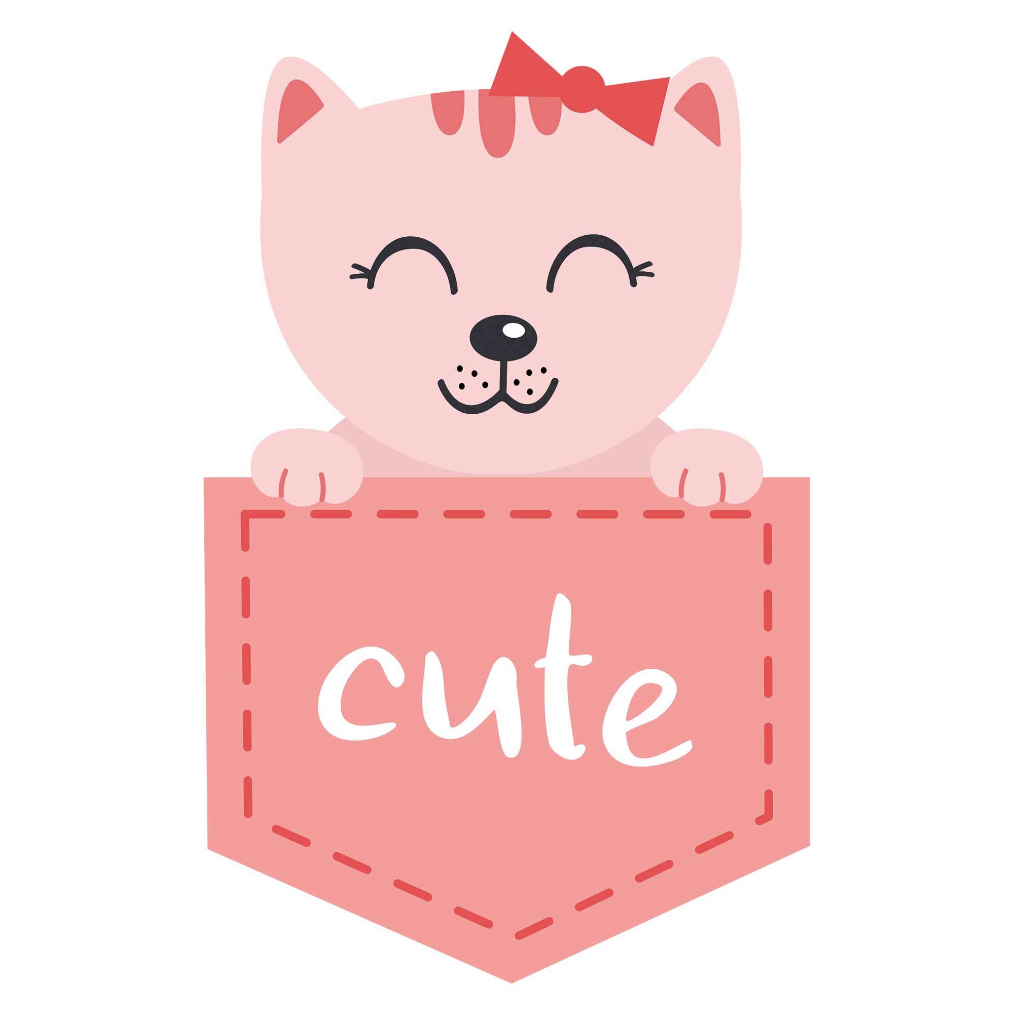 Katze - Pocket Fun | Bügelbild