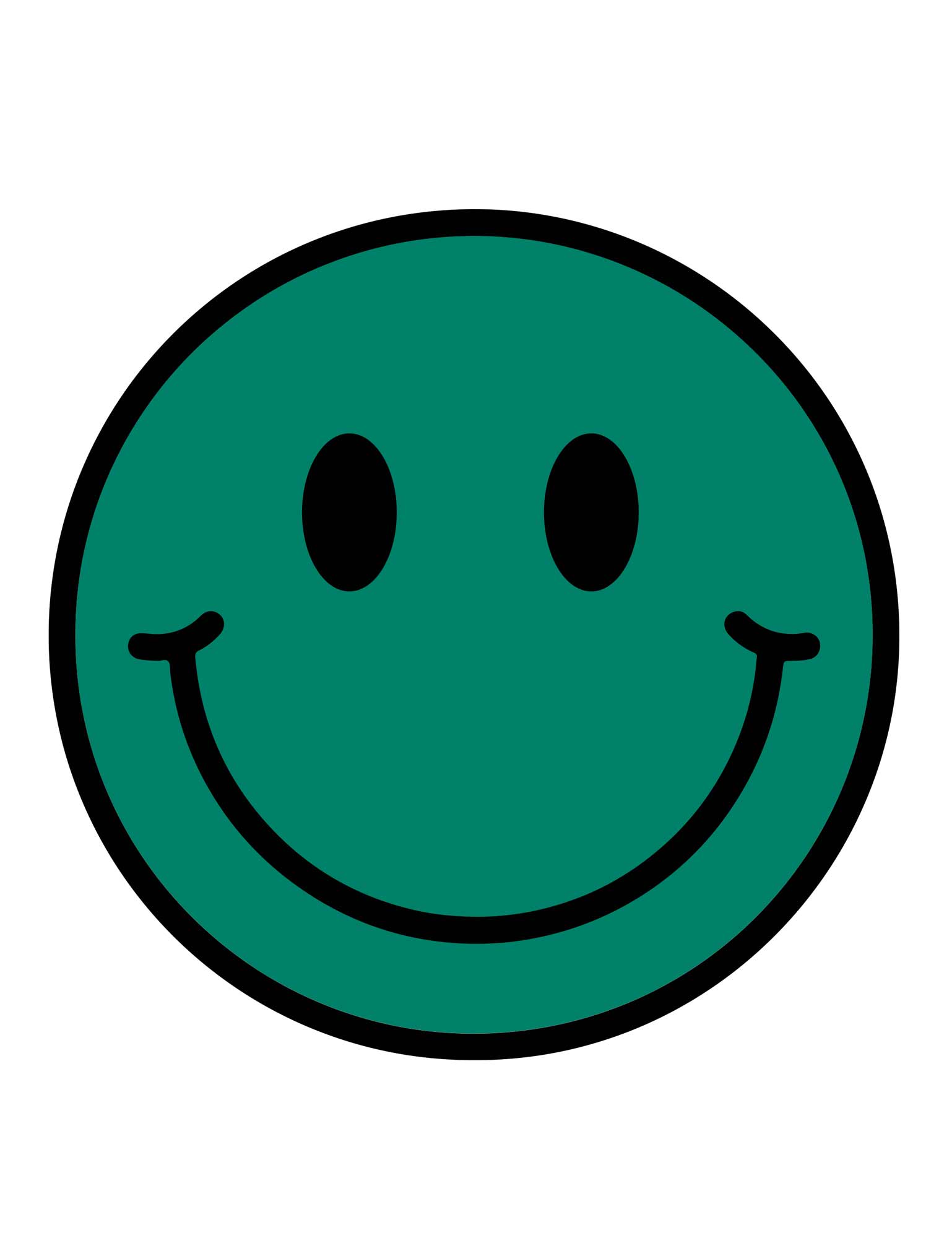 Power Green Smiley | Bügelbilder