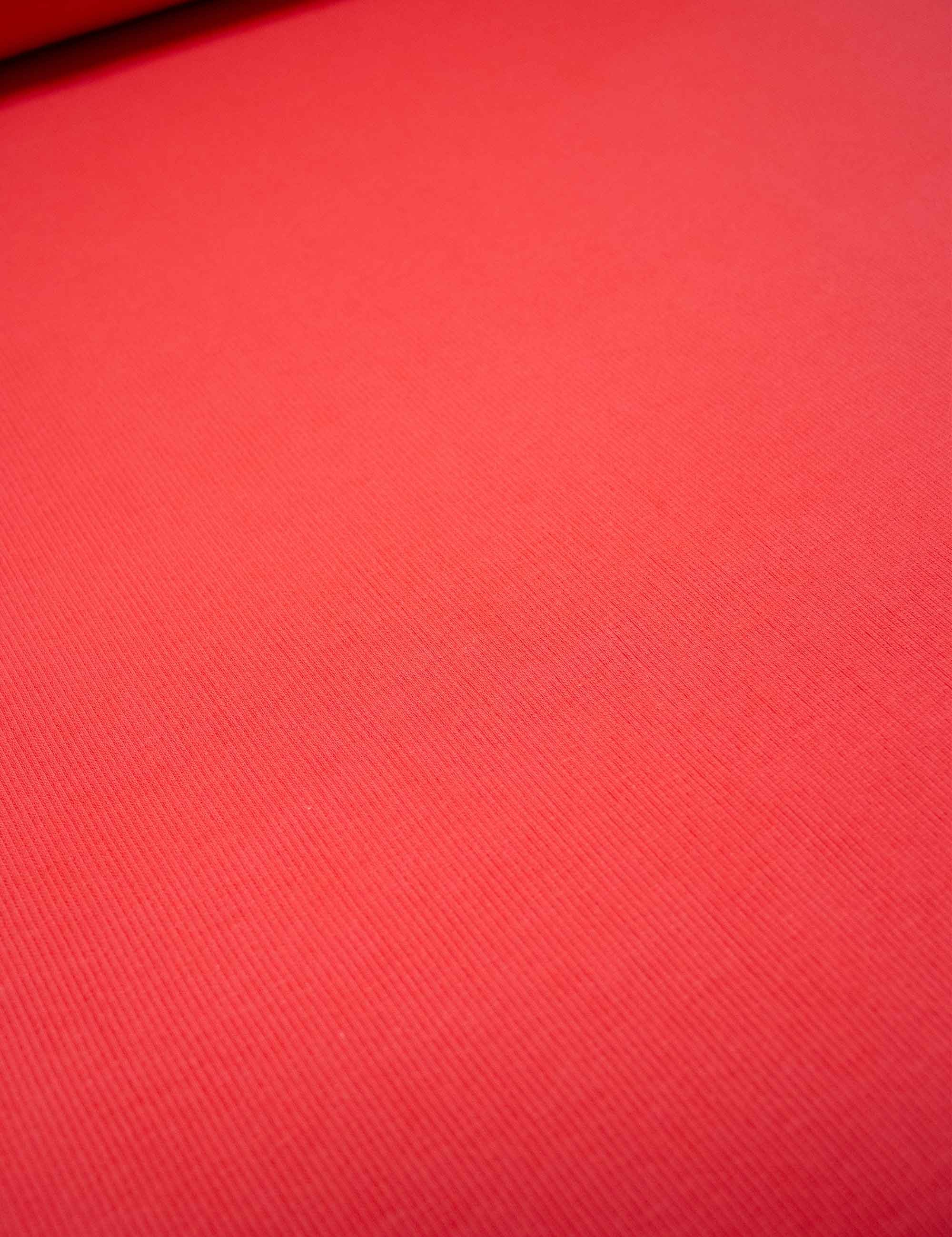 Rebel Red | 2x1 Rippbündchen | 125 cm breit