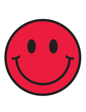 Rebel Red Smiley | Bügelbilder