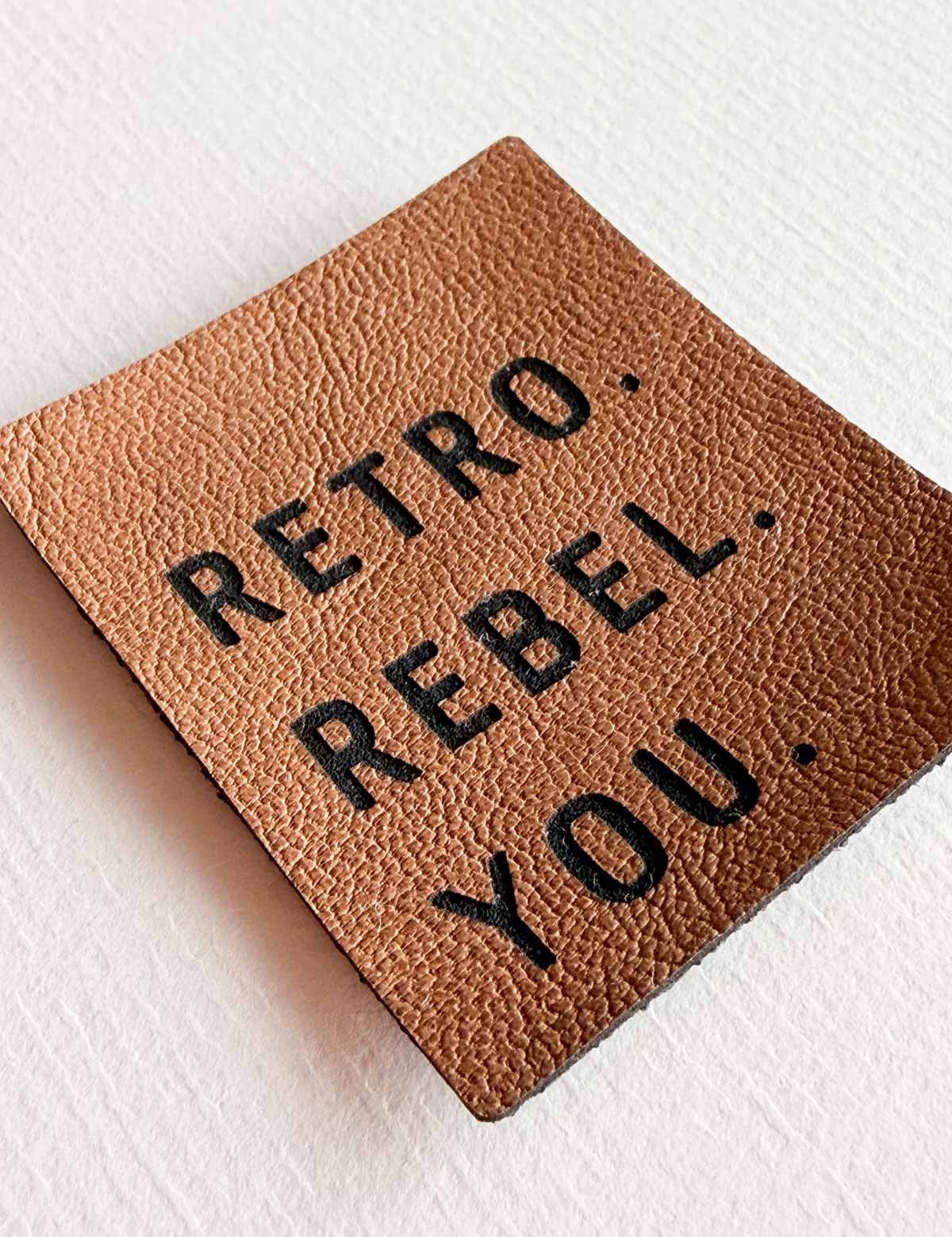 Retro. Rebel. You. | Kunstlederlabel