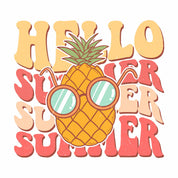 Hallo Sommer - Retro Sommerkleidung Transfer