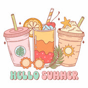 Sommergetränke - Retro Sommerkleidung Transfer