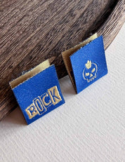 Rock Blue | Gewebtes Nählabel