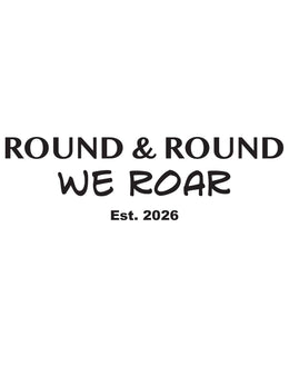 Round & Round We Roar – Bügelbild