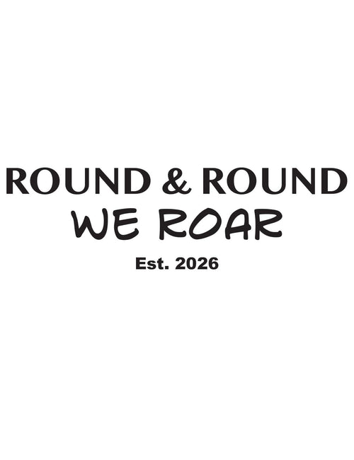 Round & Round We Roar | Bügelbild