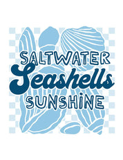Salzwasser Muscheln Sonnenschein - Salzwasser Geschichten | Bügelbild