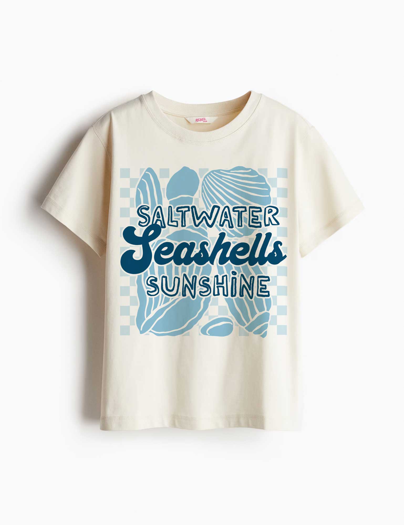 Salzwasser Muscheln Sonnenschein - Salzwasser Geschichten | Bügelbild