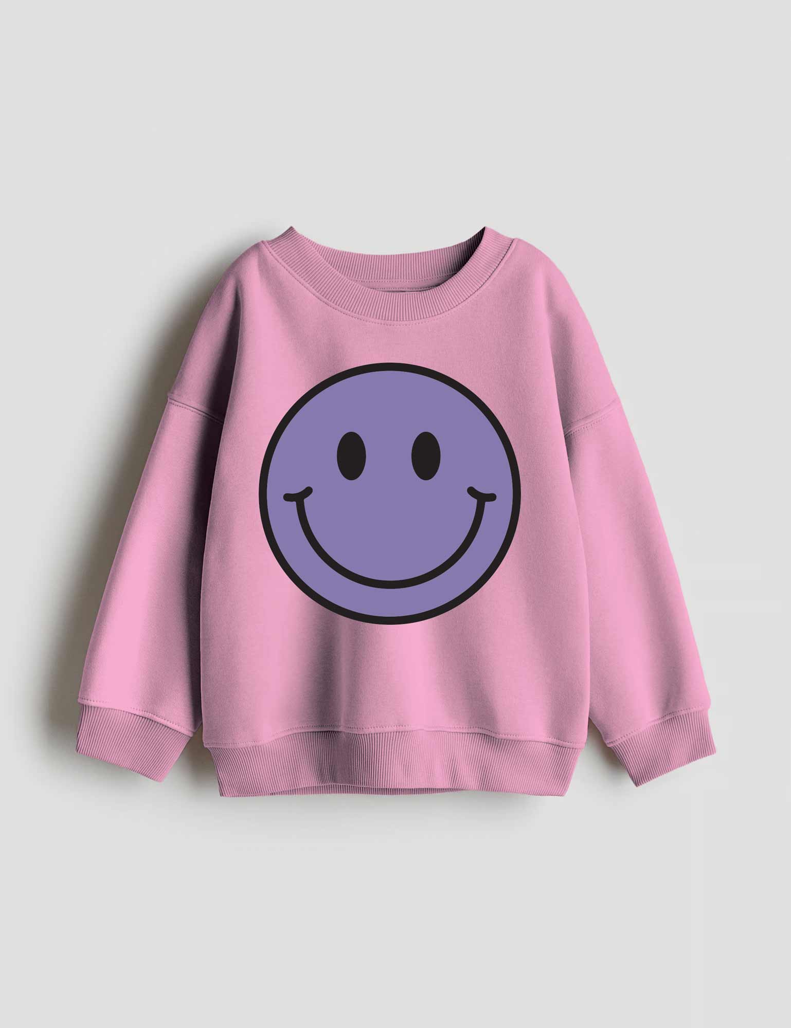 Lavendel-lila Smiley | Bügelbilder