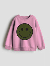 Moosgrüner Smiley | Bügelbilder