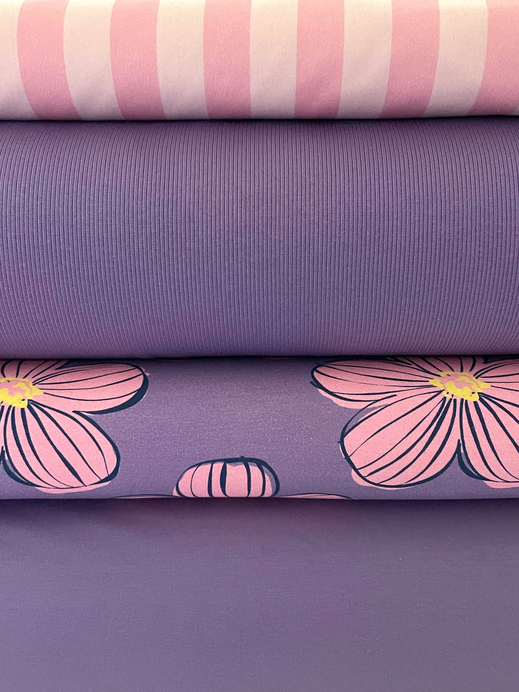 Lavendel Lila | French Terry | 180 cm breit
