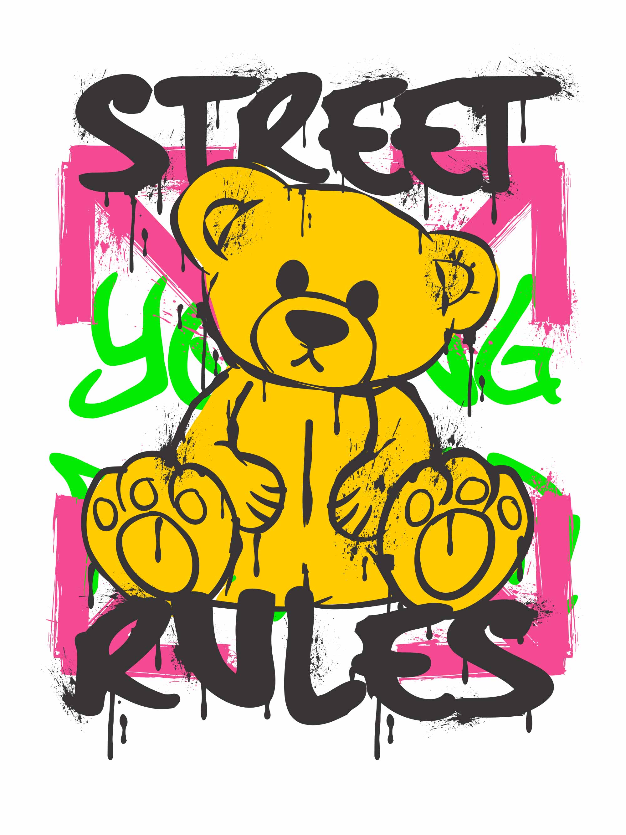 Street Rules | Bügelbild