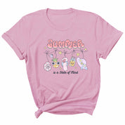 Summer is a State of Mind - Pink Summer | Bügelbild