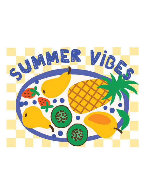 Summer Vibes Plate – Juicy Summer Club | Bügelbild