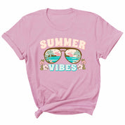 Summer Vibes Sonnenbrille - Pastell Sommer Kleidung Transfer