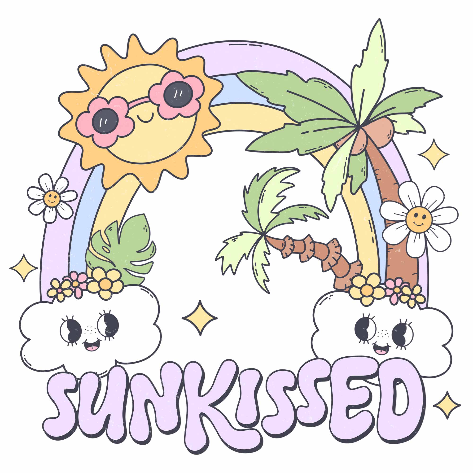Sunkissed - Pink Summer | Bügelbild