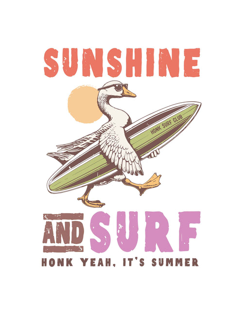 Sonnenschein &amp; Surfen – Summer Goose Club | Aufbügeltransfer