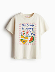The Beach is Calling - Juicy Summer Club | Bügelbild