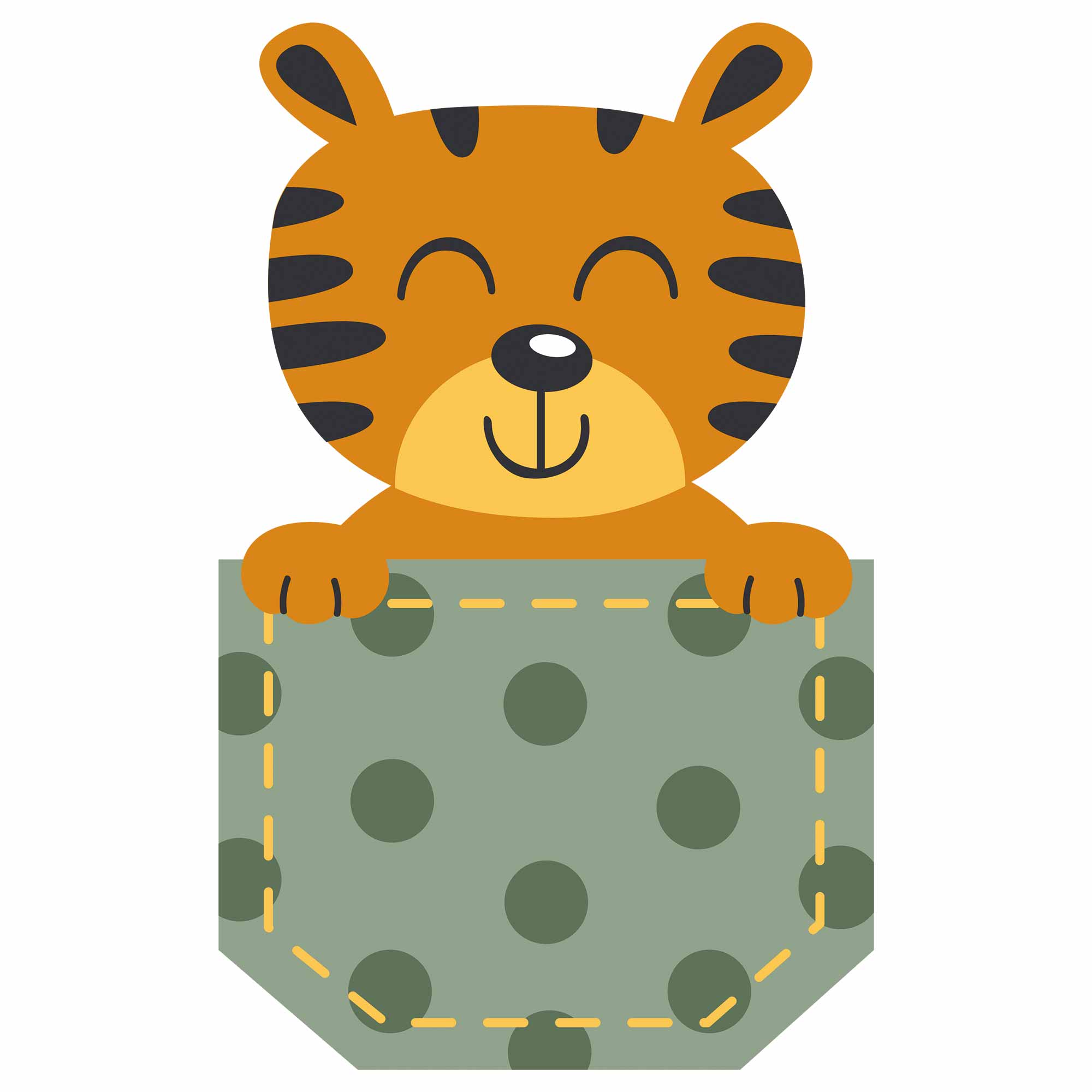 Tiger - Pocket Fun | Bügelbild