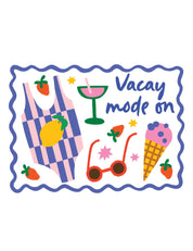 Vacay Mode - Juicy Summer Club | Bügelbild