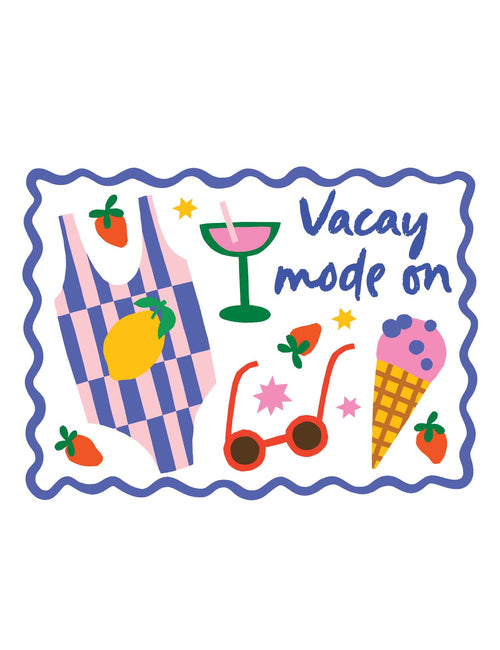 Vacay Mode - Juicy Summer Club | Bügelbild