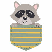 Waschbär - Pocket Fun | Bügelbild