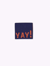 Yay! Aubergine | Gewebtes Nählabel