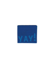Yay! Blue | Gewebtes Nählabel