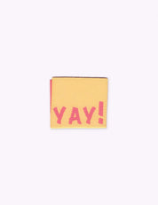 Yay! Yellow | Gewebtes Nählabel