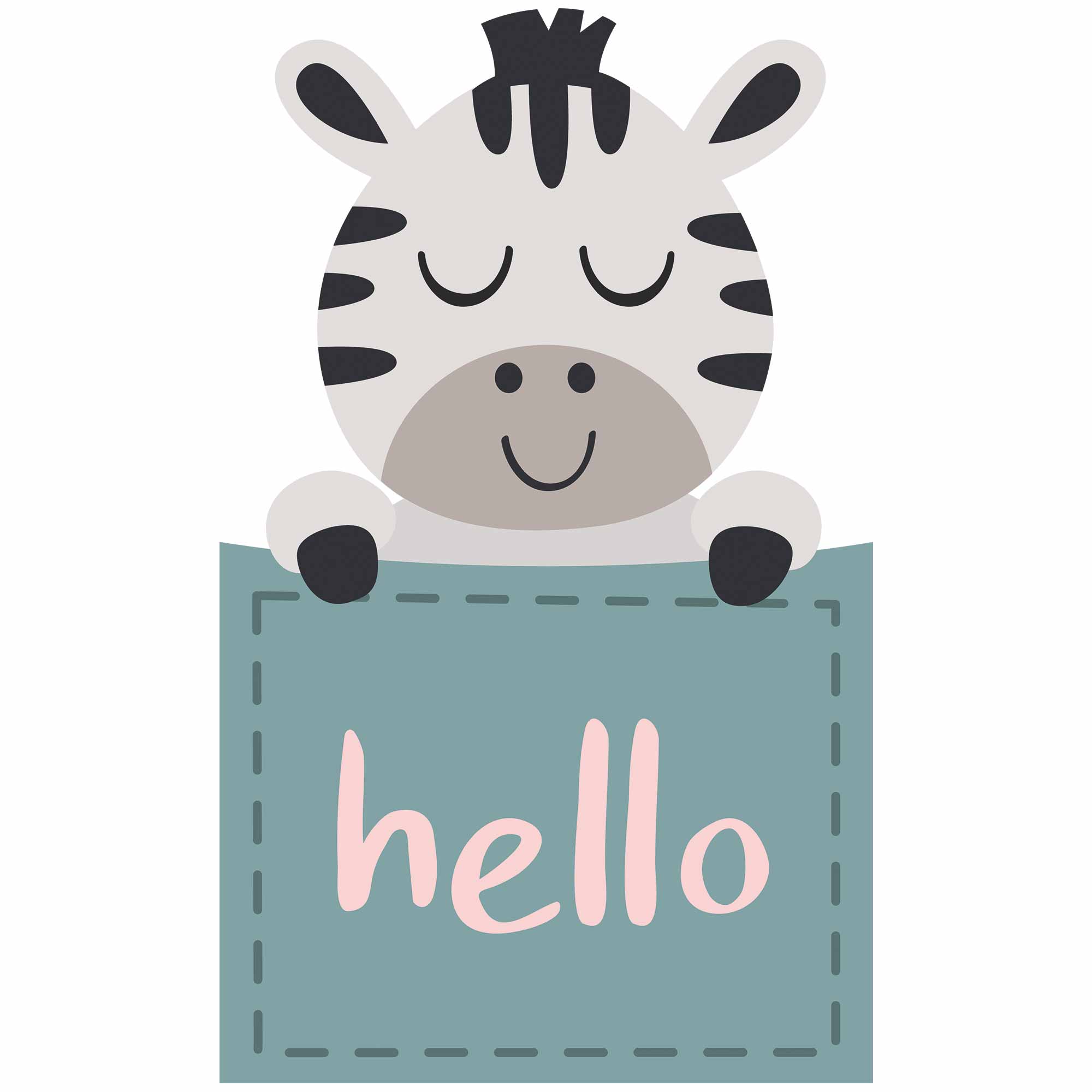 Zebra - Pocket Fun | Bügelbild